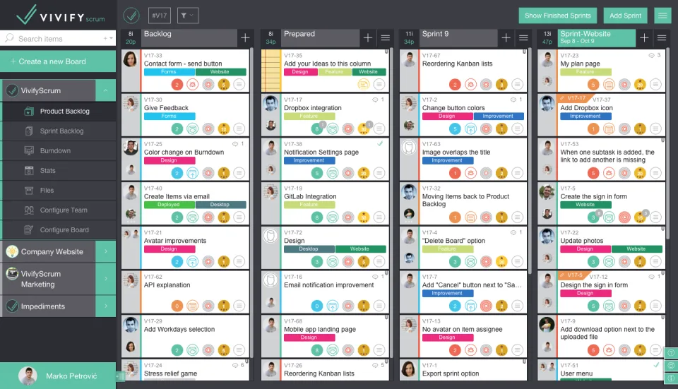 VivifyScrum — Screenshots 2