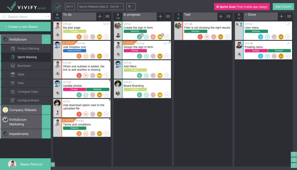 VivifyScrum — Screenshots 3