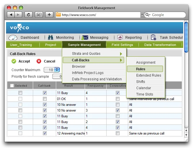 Voxco Online — Screenshots 2