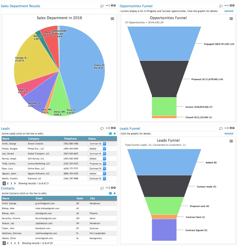 W3B CRM — Screenshots 1