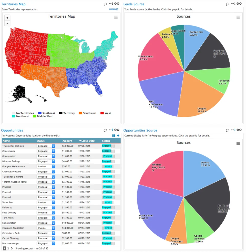 W3B CRM — Screenshots 2