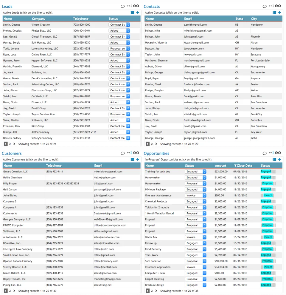W3B CRM — Screenshots 3