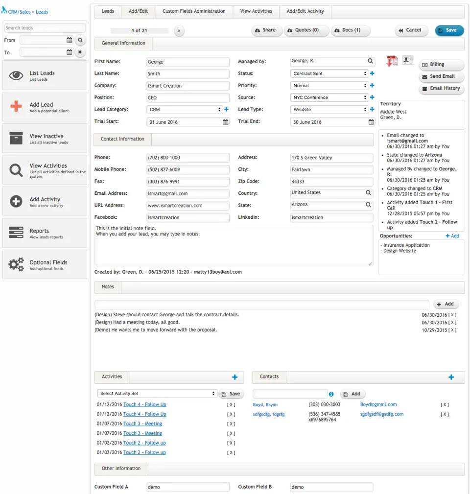 W3B CRM — Screenshots 4