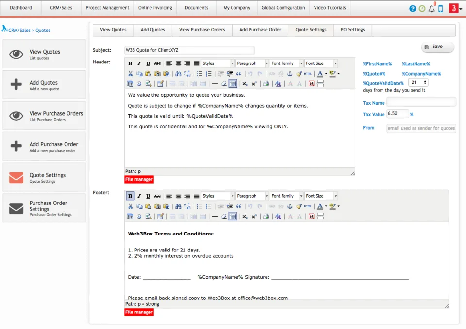 W3B CRM — Screenshots 5
