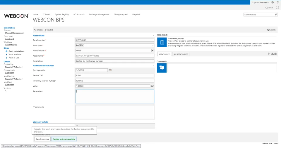 WEBCON Business Process Suite — Screenshots 2