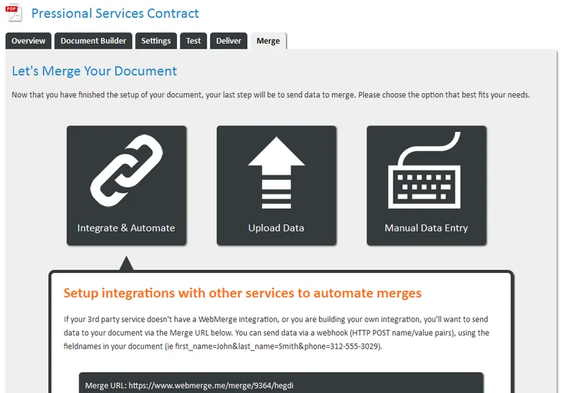WebMerge — Screenshots 2