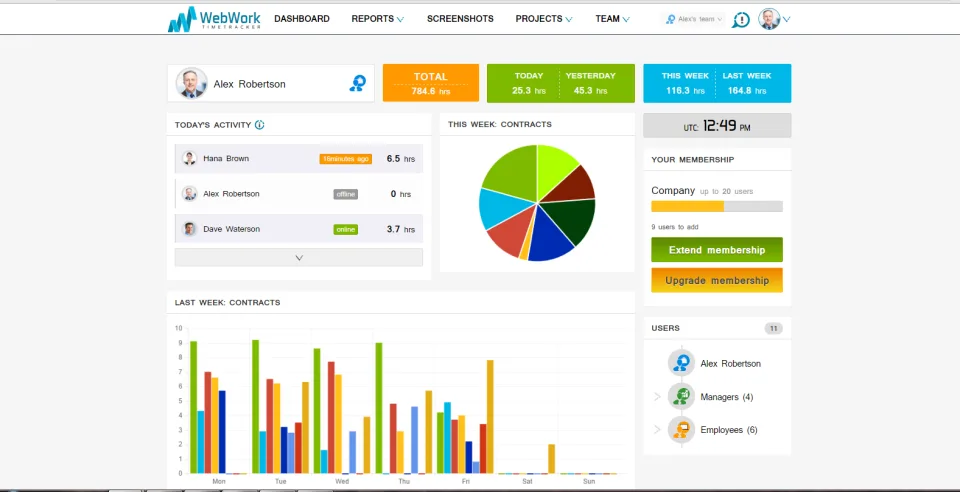 WebWork Time Tracker — Screenshots 1