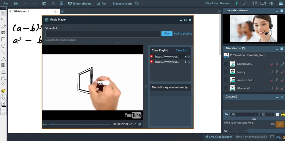 WizIQ Virtual Classroom — Screenshots 2