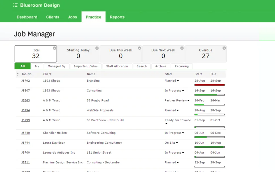 WorkflowMax — Screenshots 1