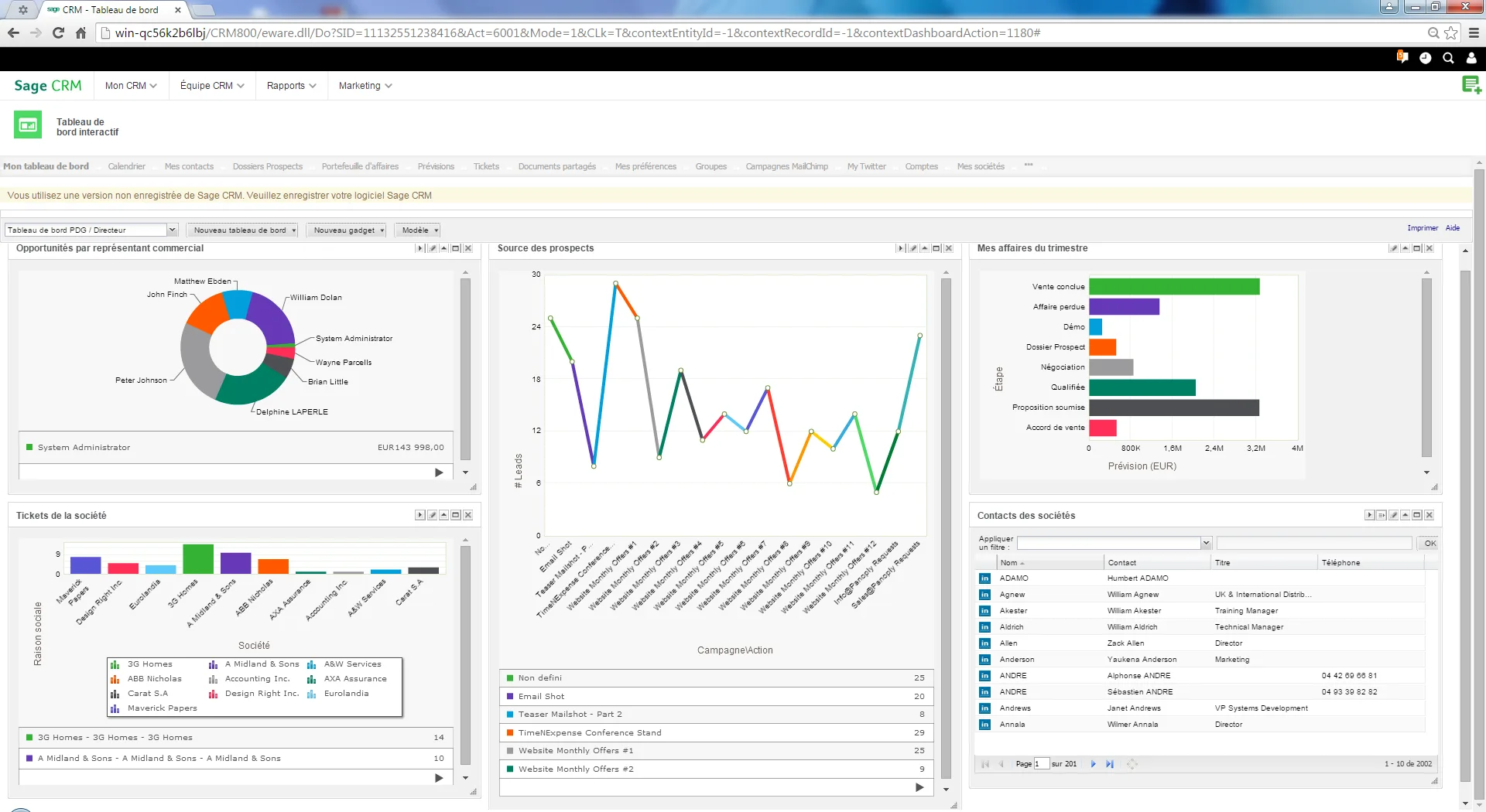 Sage CRM — Screenshots 1