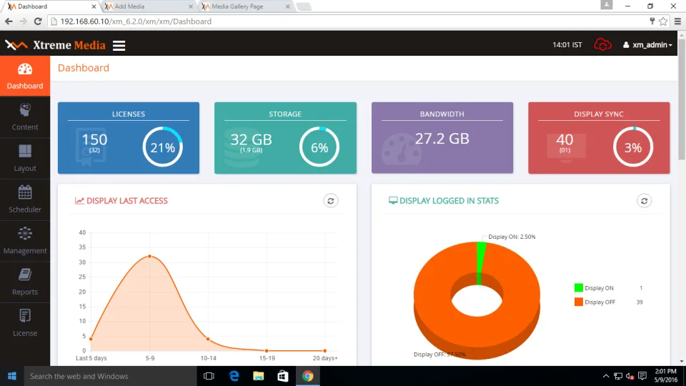 Xtreme Digital Signage — Screenshots 1
