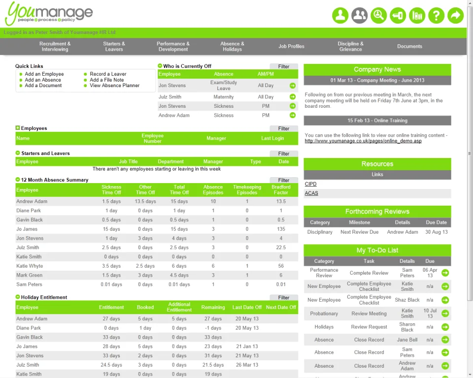 Youmanage — Screenshots 1