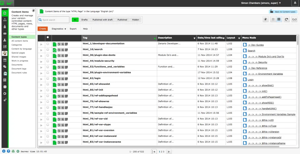 Zenario CMS — Screenshots 2