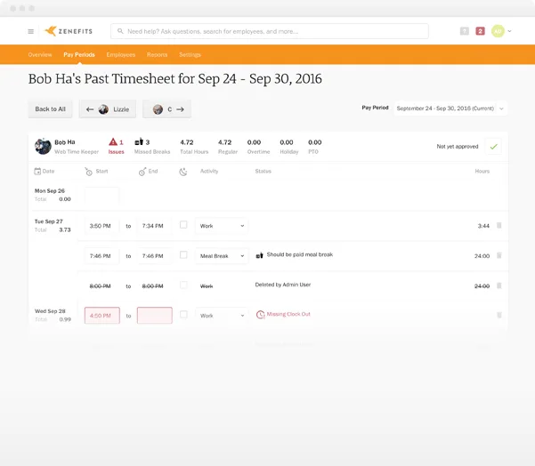Zenefits — Screenshots 1