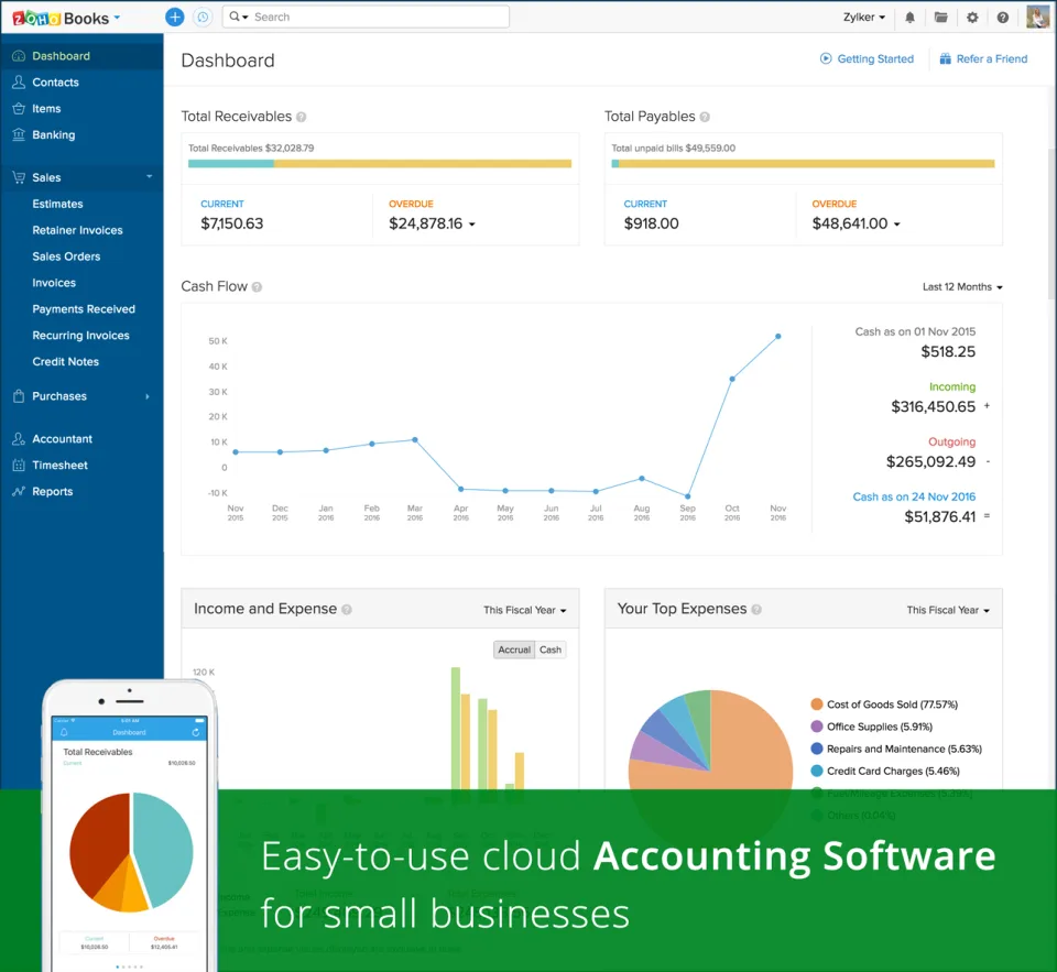 Zoho Books — Screenshots 1