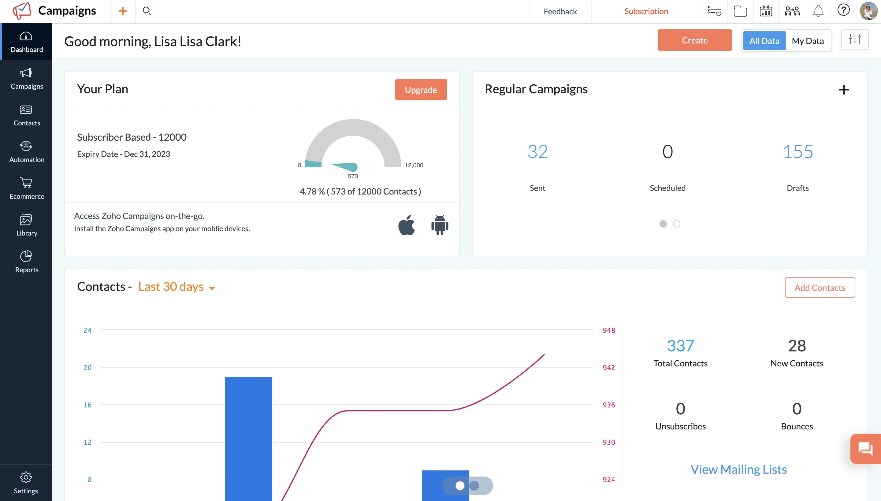Zoho Campaigns — Screenshots 3