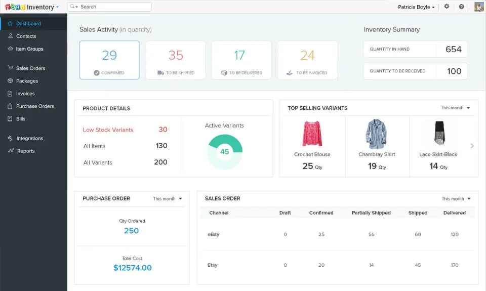 Zoho Inventory — Screenshots 1