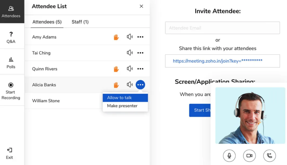 Zoho Meeting — Screenshots 1
