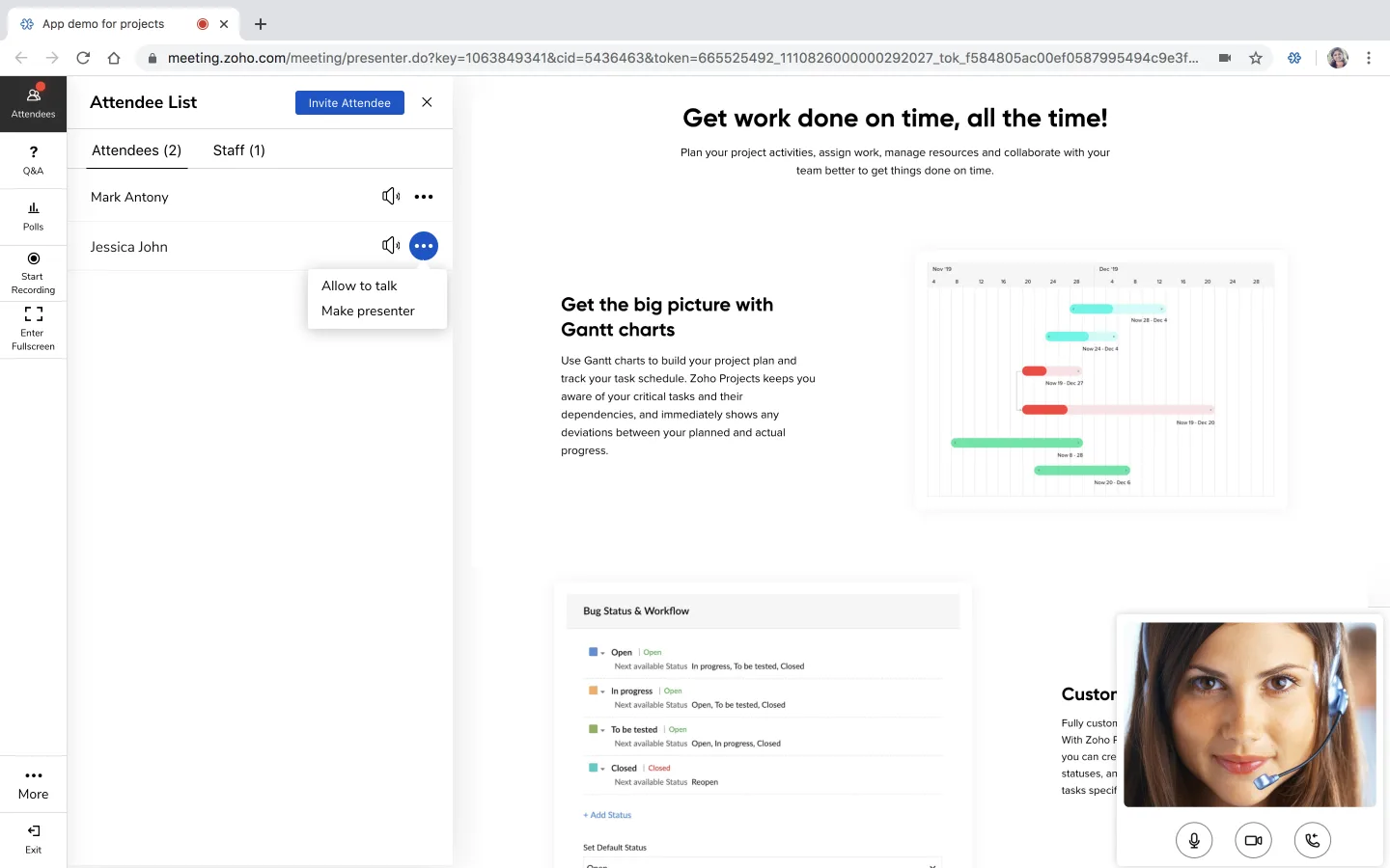 Zoho Meeting — Screenshots 7