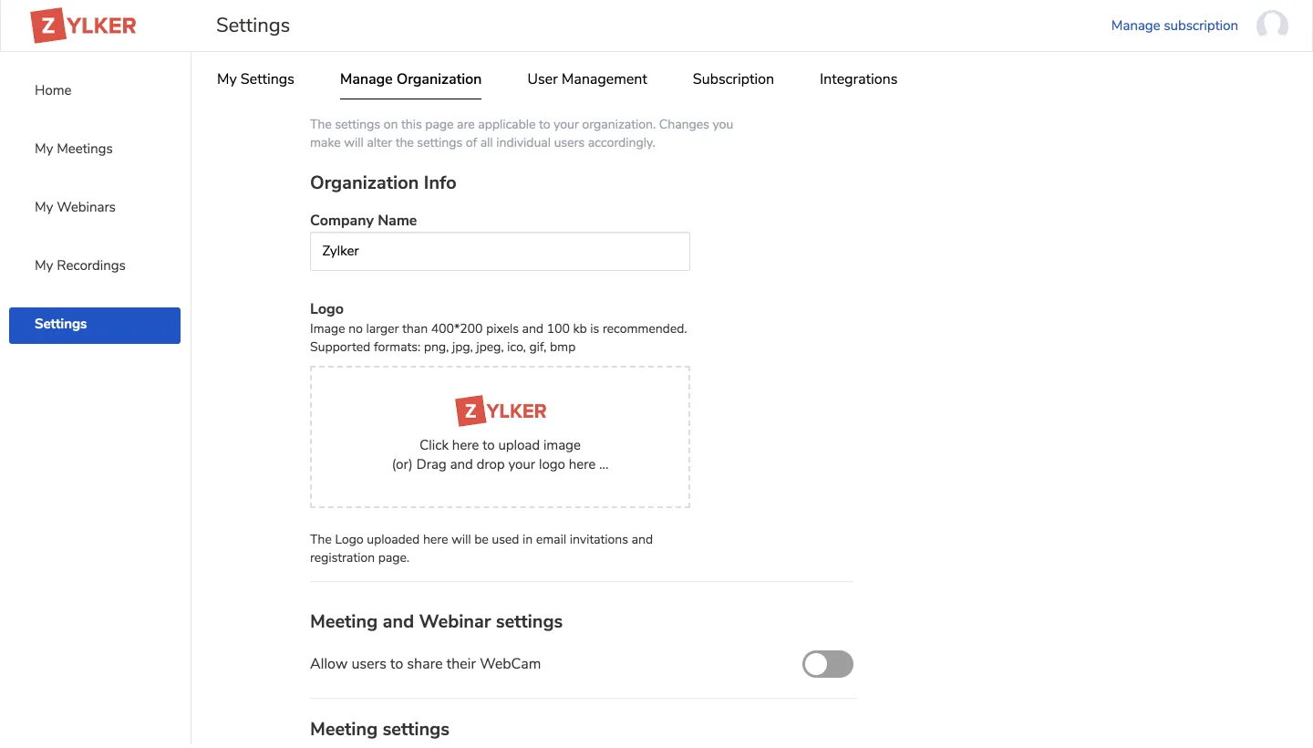 Zoho Meeting — Screenshots 8
