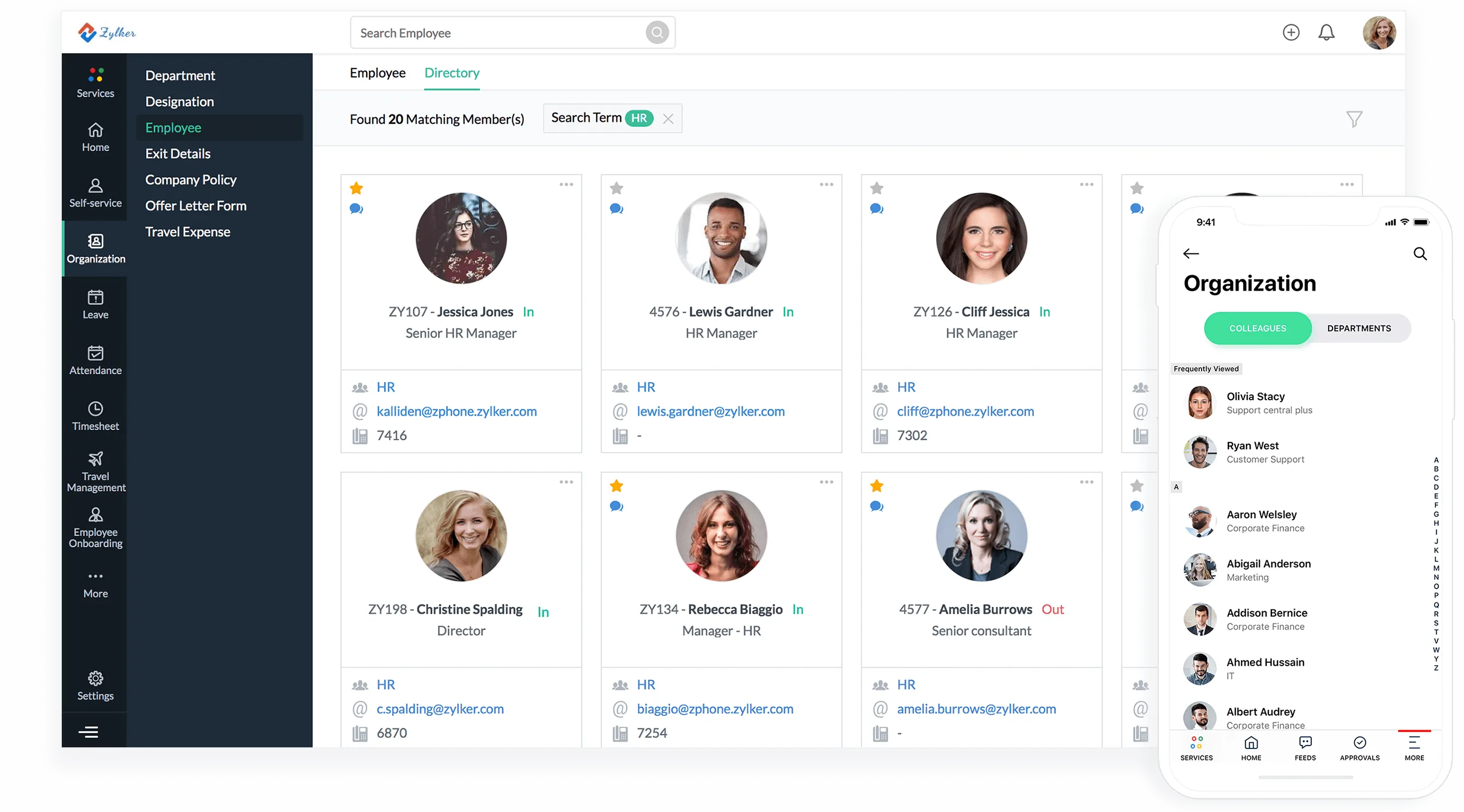 Zoho People — Screenshots 1