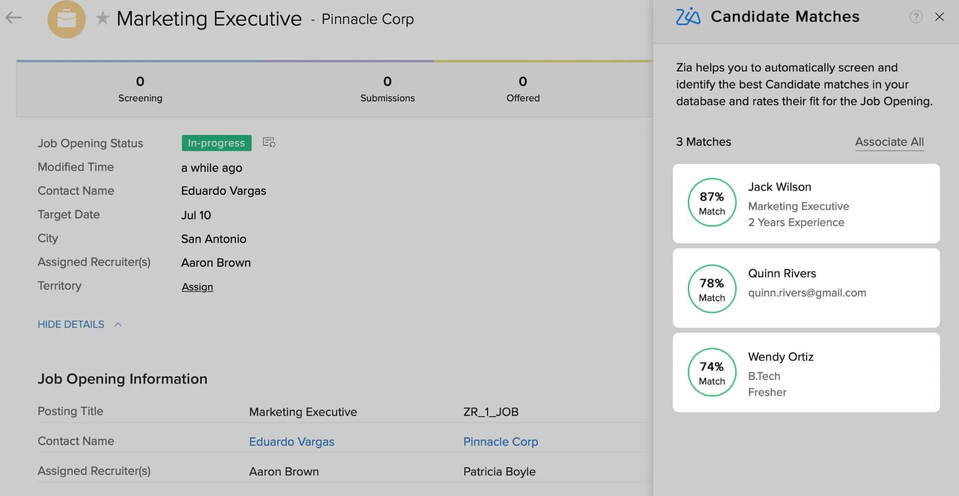 Zoho Recruit — Screenshots 2