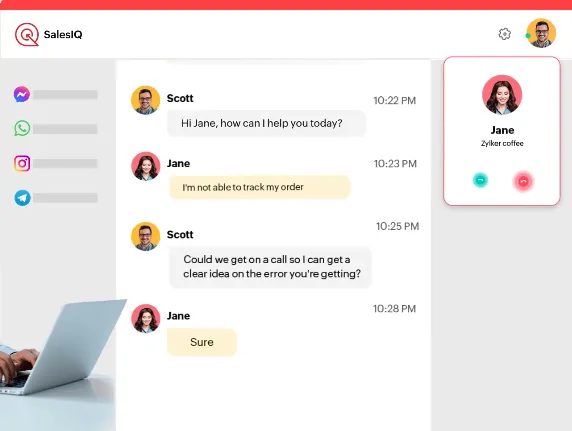 Zoho SalesIQ — Screenshots 5