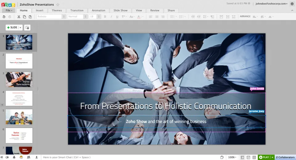 Zoho Show — Screenshots 2