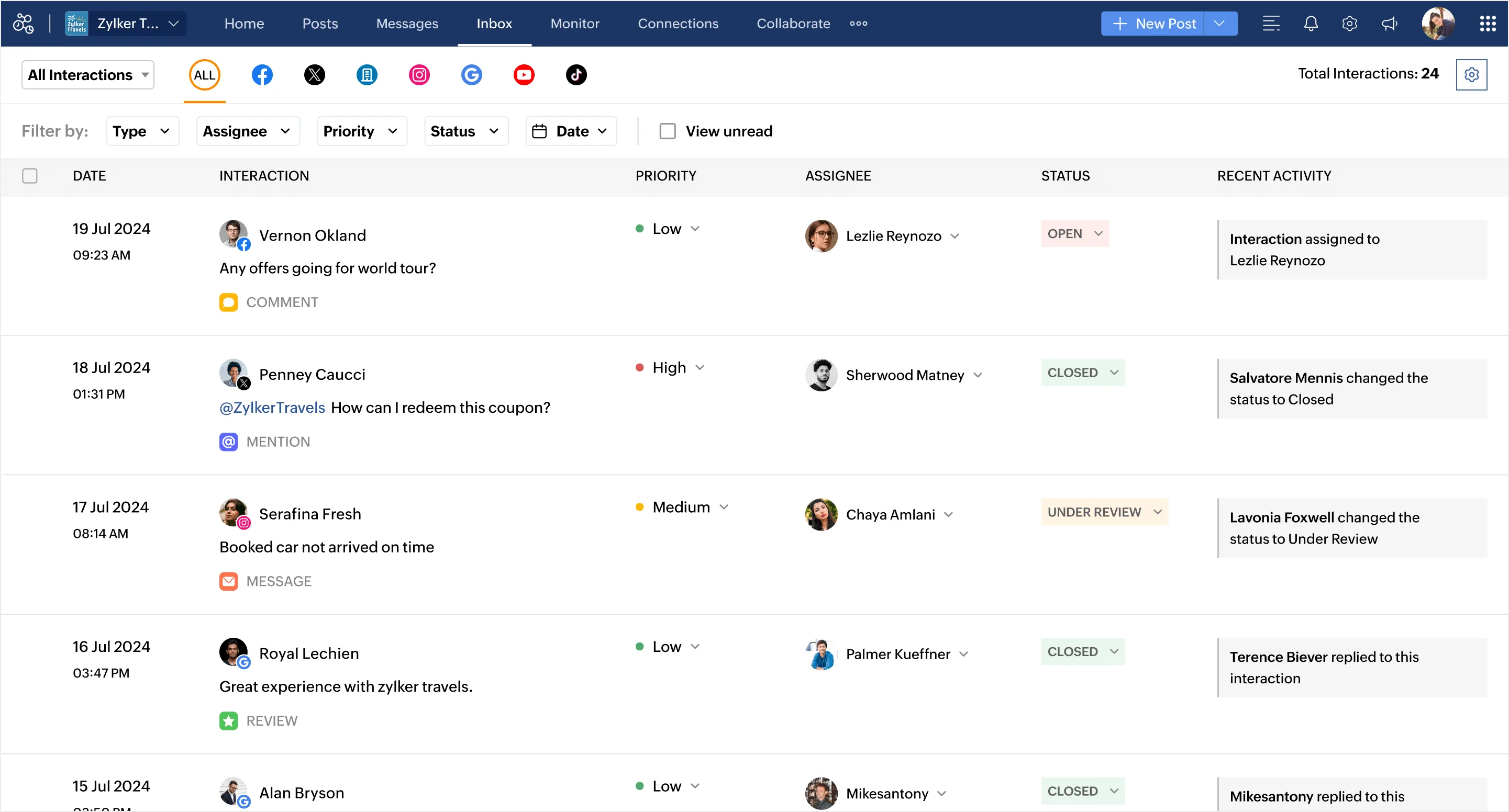 Zoho Social — Screenshots 5
