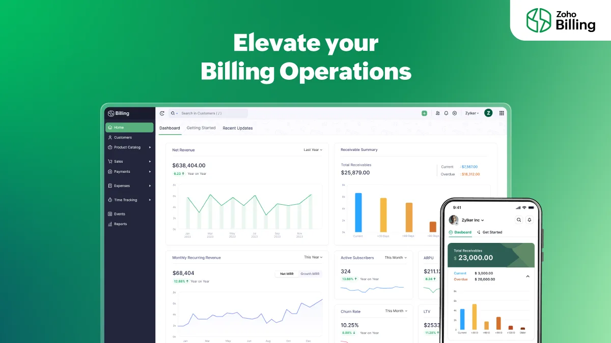 Zoho Billing — Screenshots 1