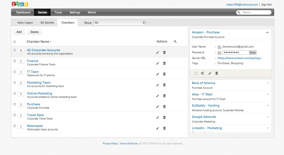 Zoho Vault — Screenshots 4