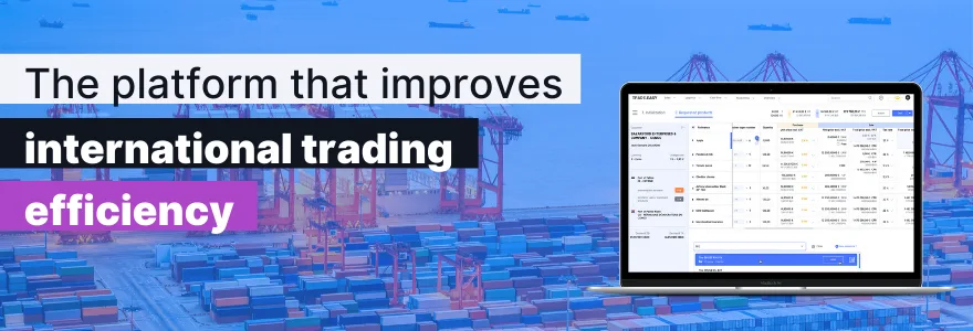TRADE.EASY — International goods trading, import export, back-to-back