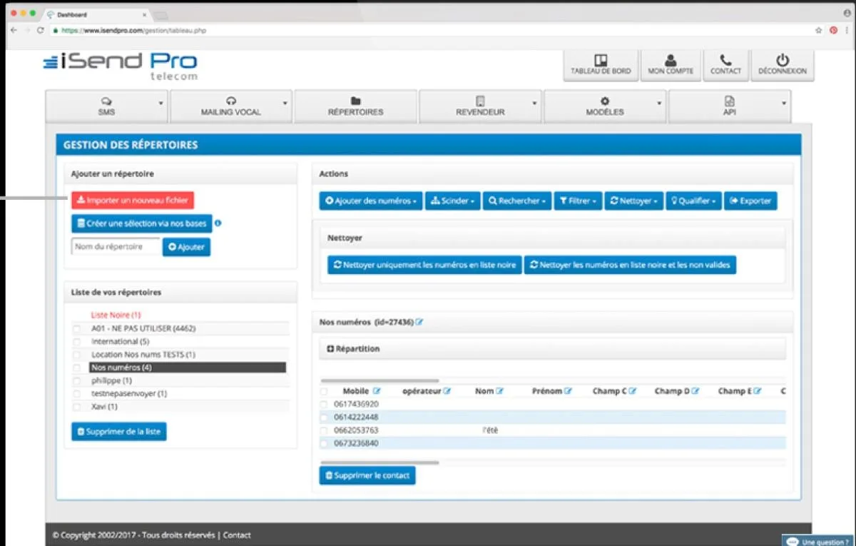 iSendPro Telecom — Screenshots 2