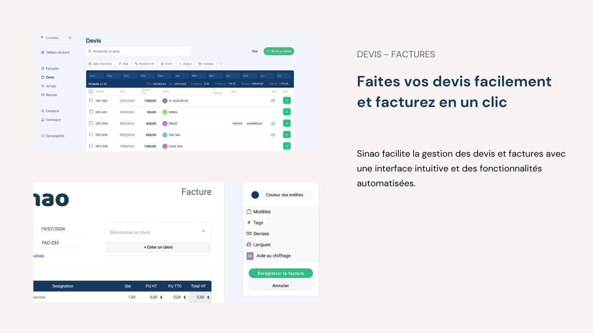 Sinao Comptabilité & Gestion — Screenshots 2