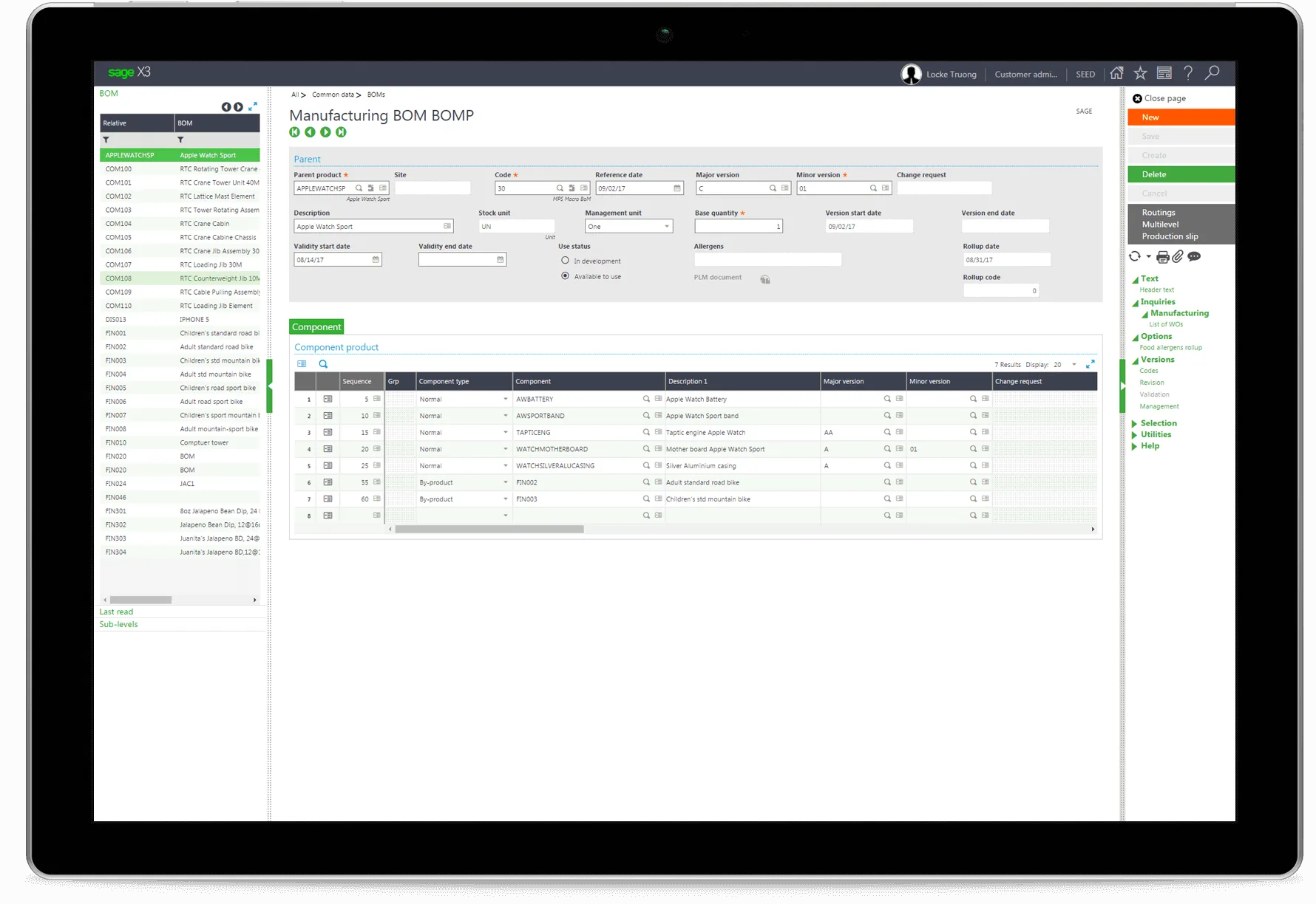 Sage Business Cloud X3 — Screenshots 1