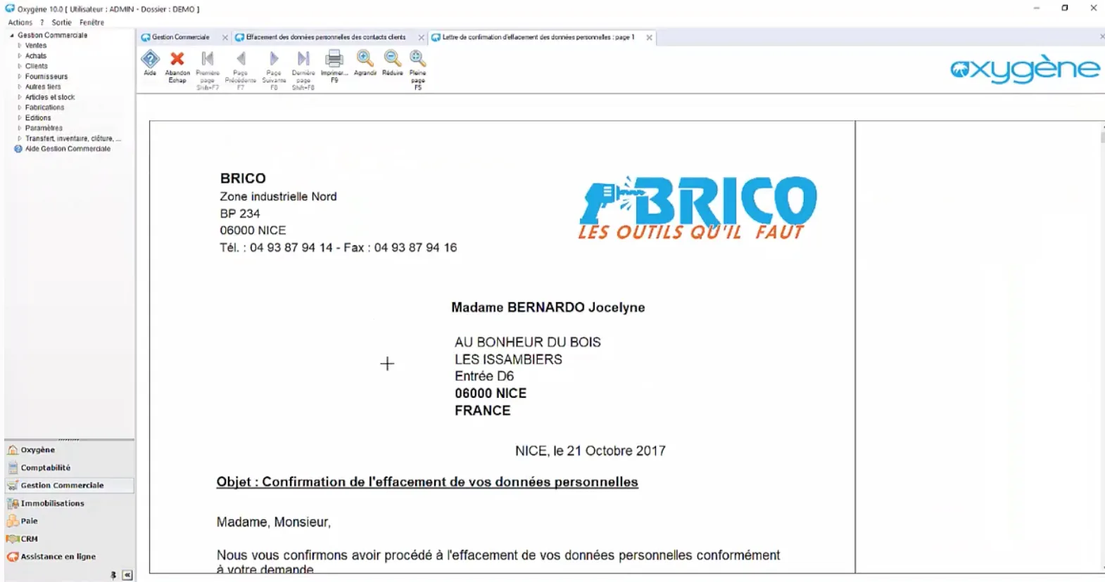 Oxygène Gestion commerciale — Screenshots 1