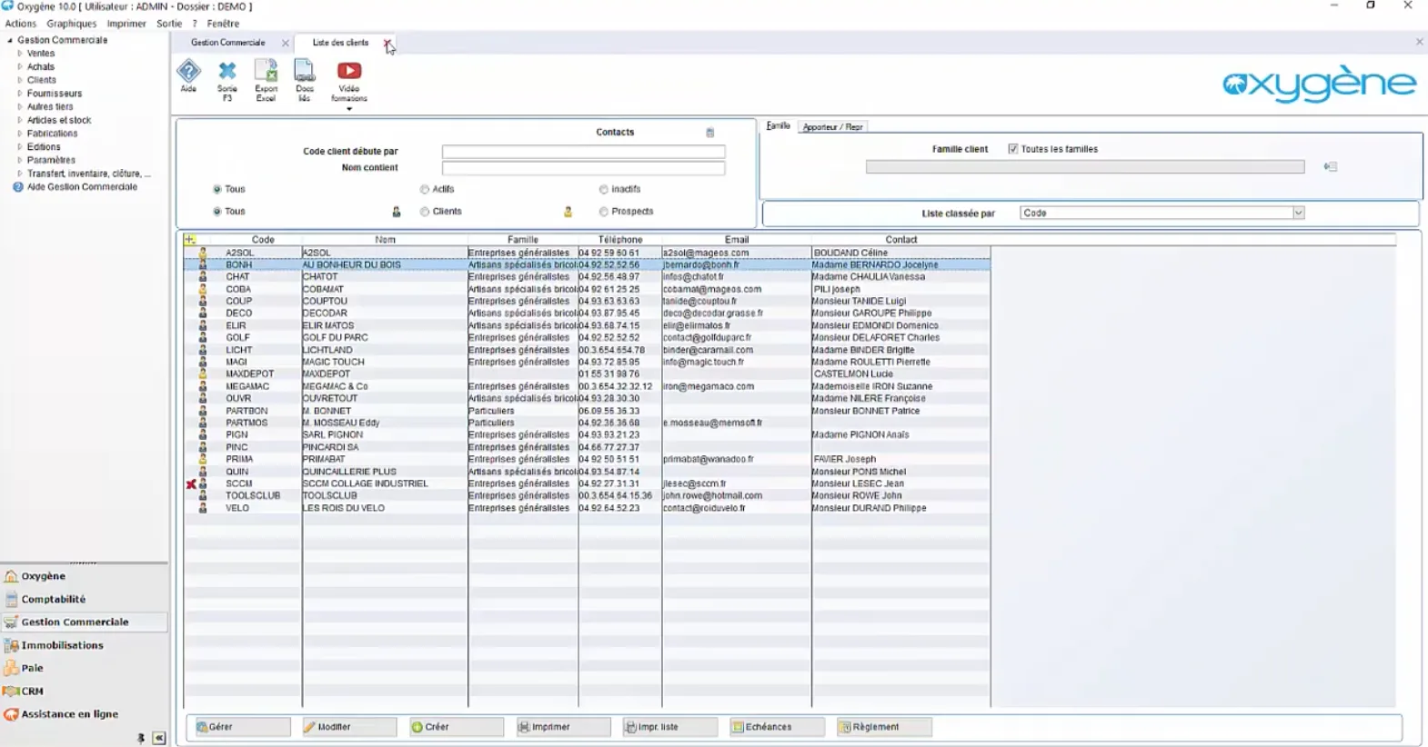 Oxygène Gestion commerciale — Screenshots 5