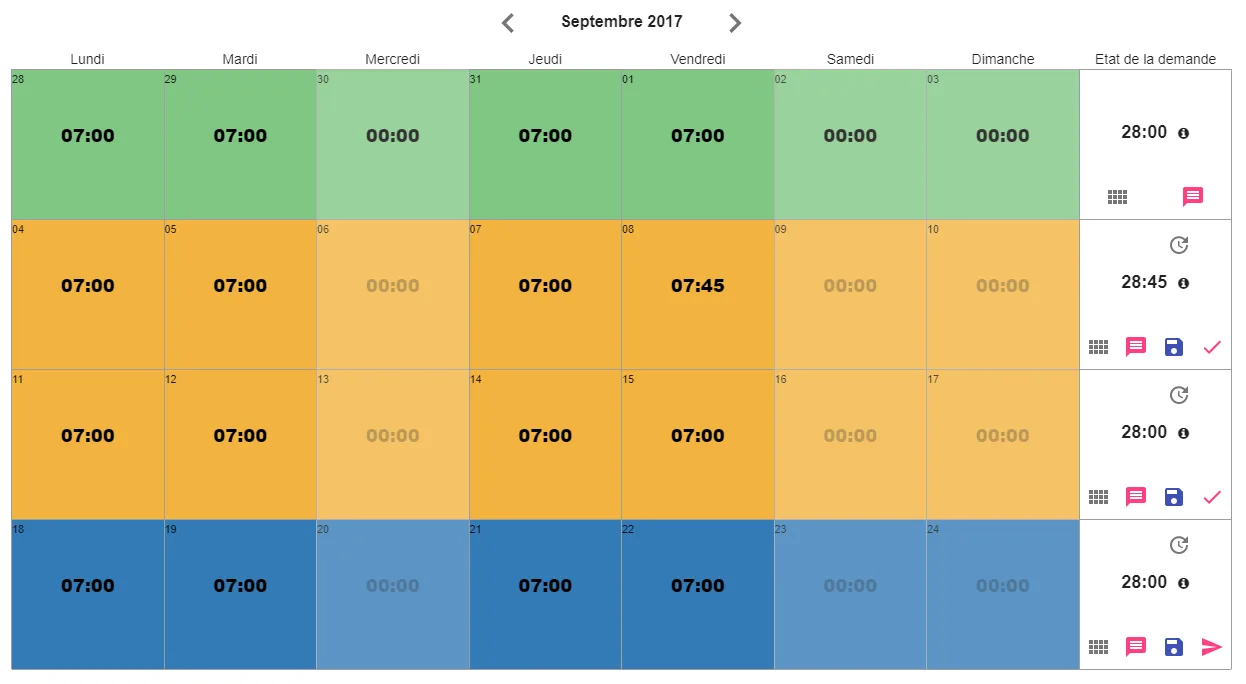 Azuneed RH - Gestion des temps — Screenshots 1