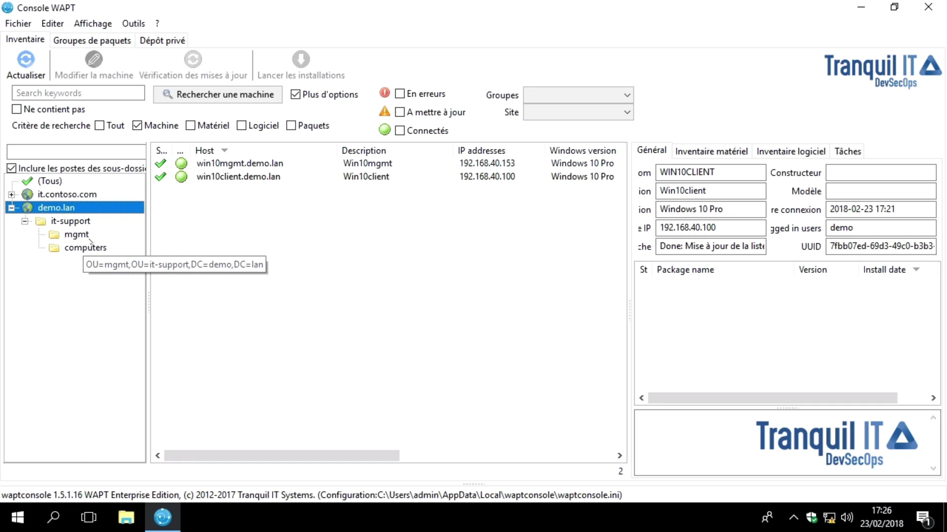 WAPT — Screenshots 1