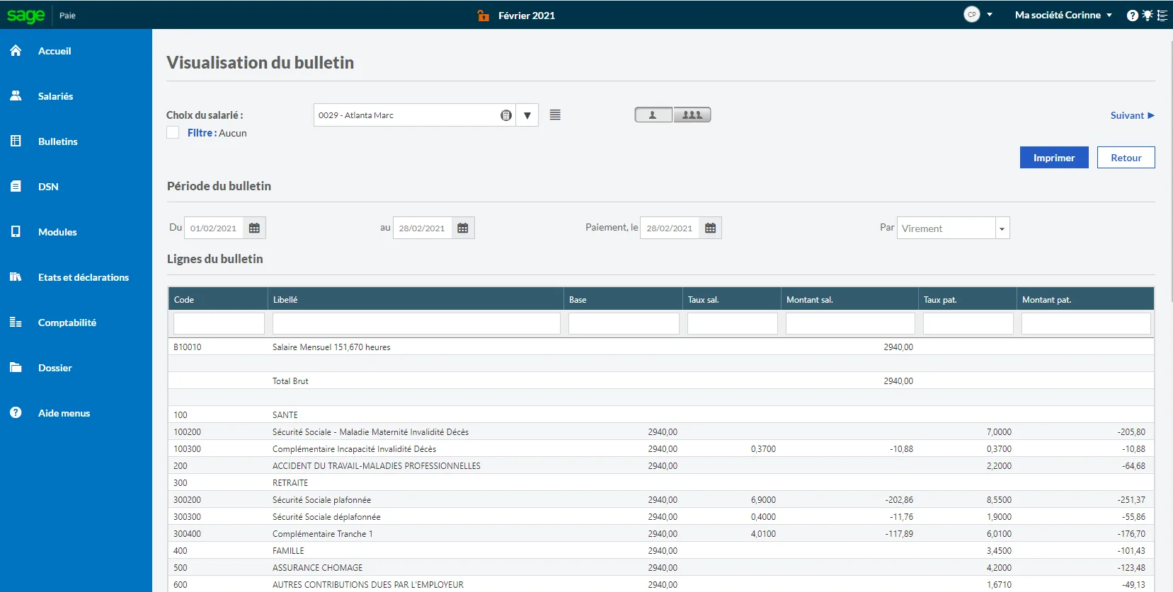 Sage Business Cloud Paie — Screenshots 2