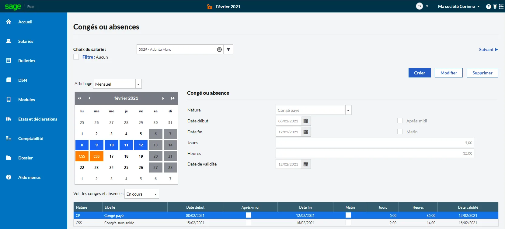 Sage Business Cloud Paie — Screenshots 3