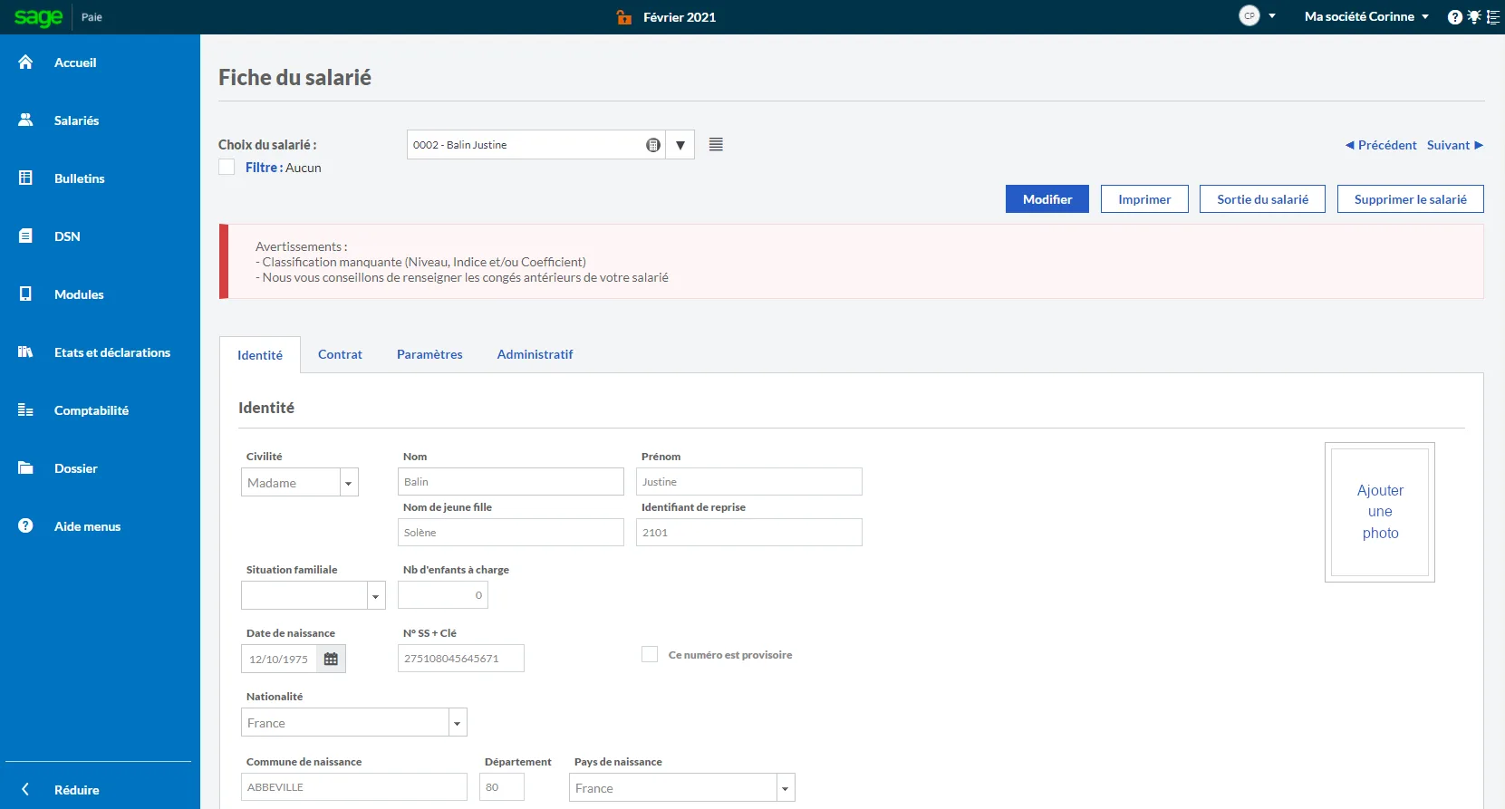 Sage Business Cloud Paie — Screenshots 6