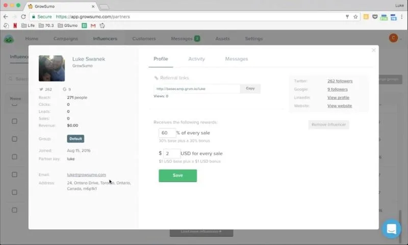 GrowSumo — Screenshots 4