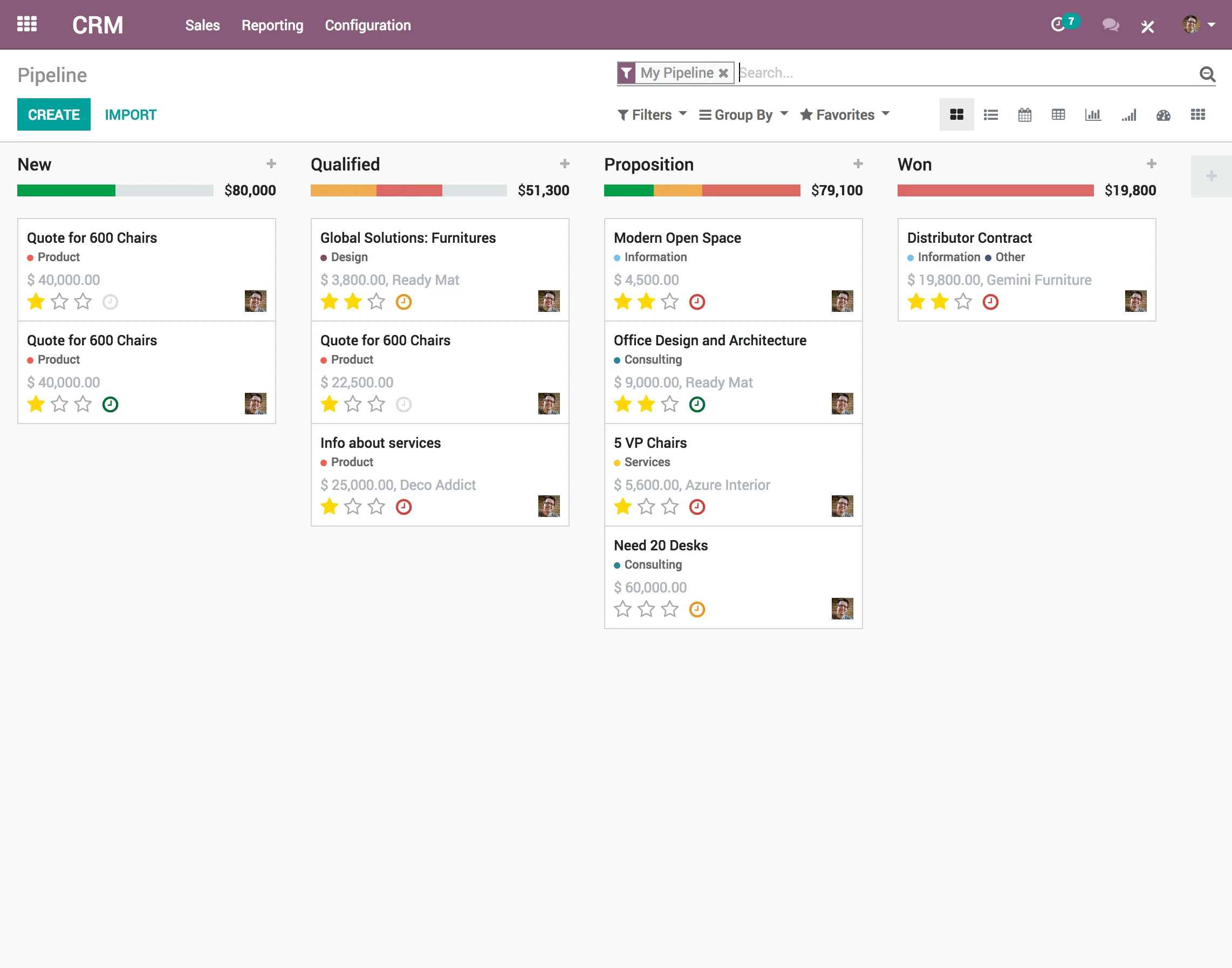 Odoo CRM — Screenshots 1