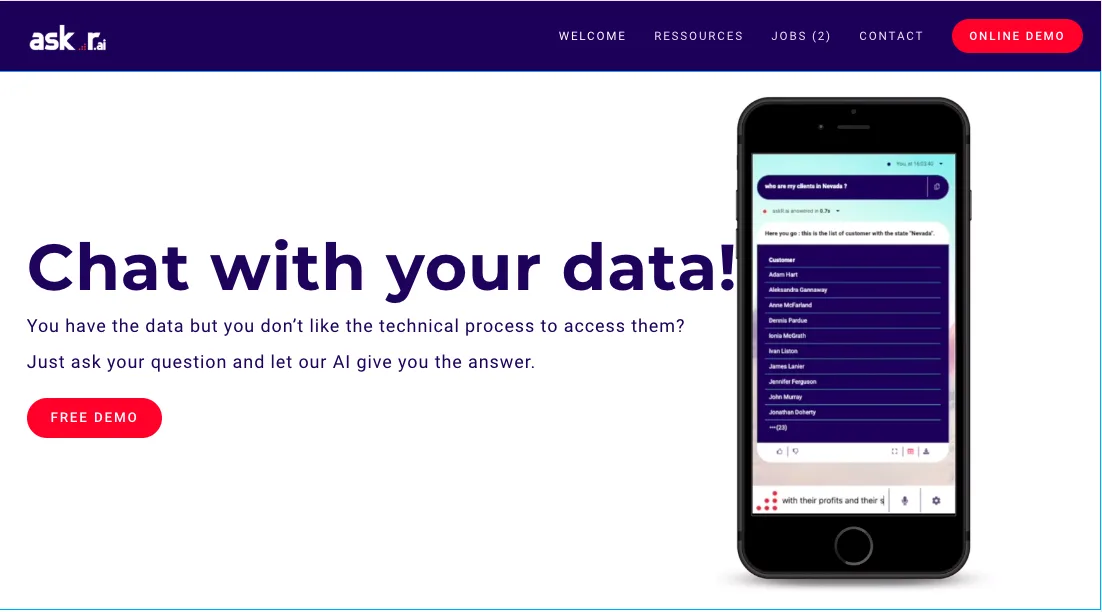 askR.ai — Streamline Data Insights with AI-Powered Analytics