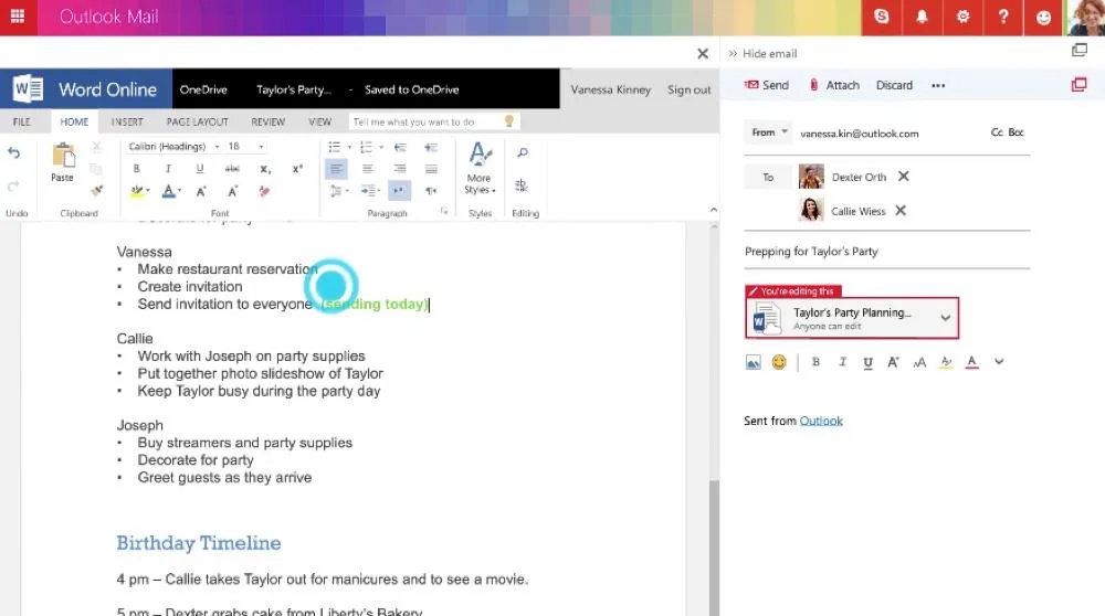 Outlook — Screenshots 1