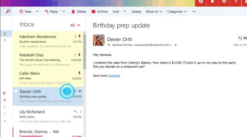 Outlook — Screenshots 3
