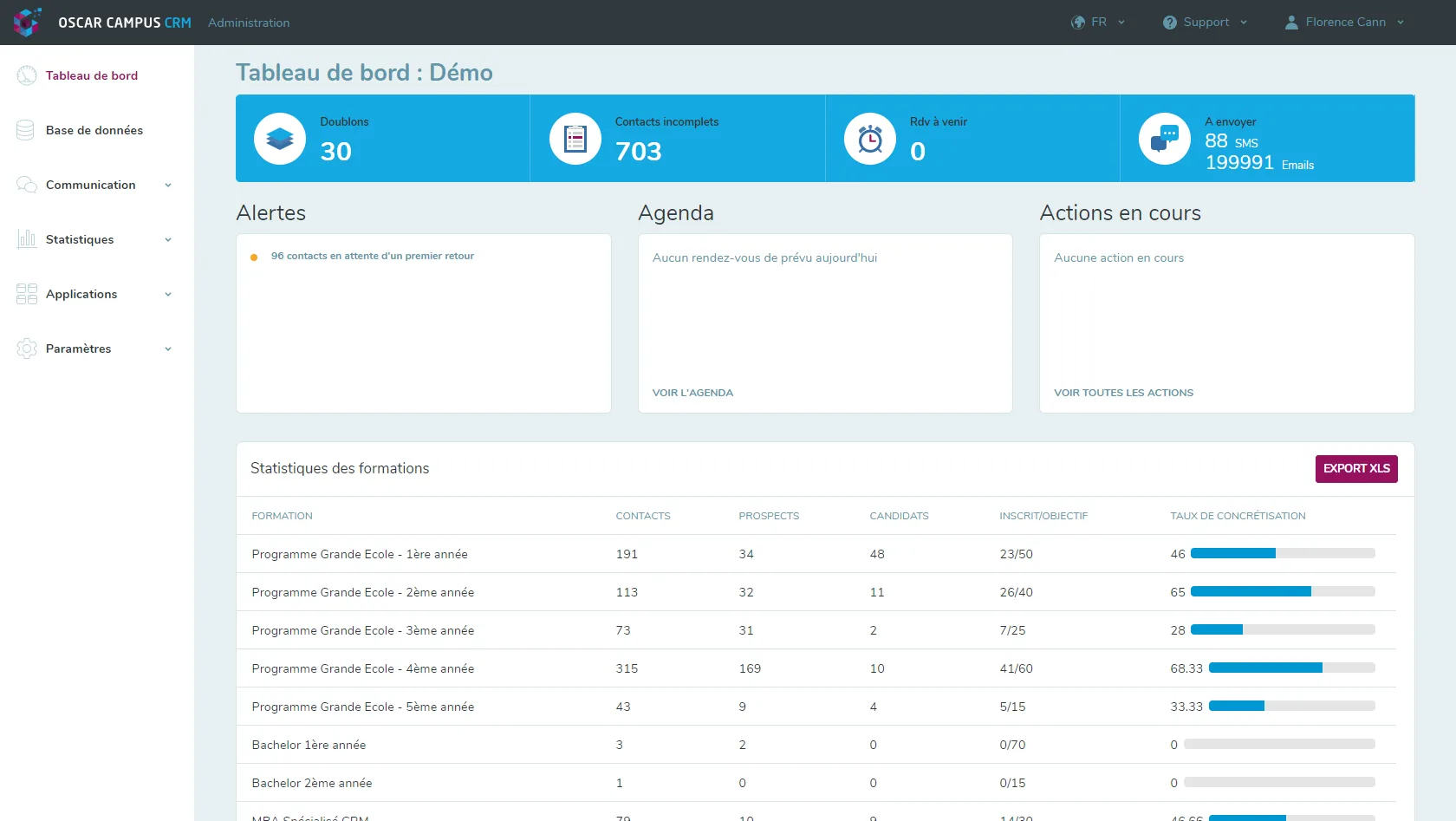 OSCAR CRM Enseignement Sup' — Screenshots 1