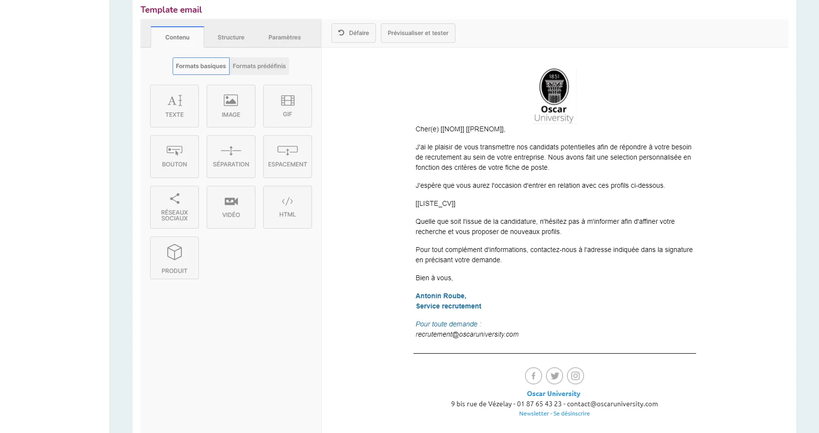 OSCAR CRM Enseignement Sup' — Screenshots 6