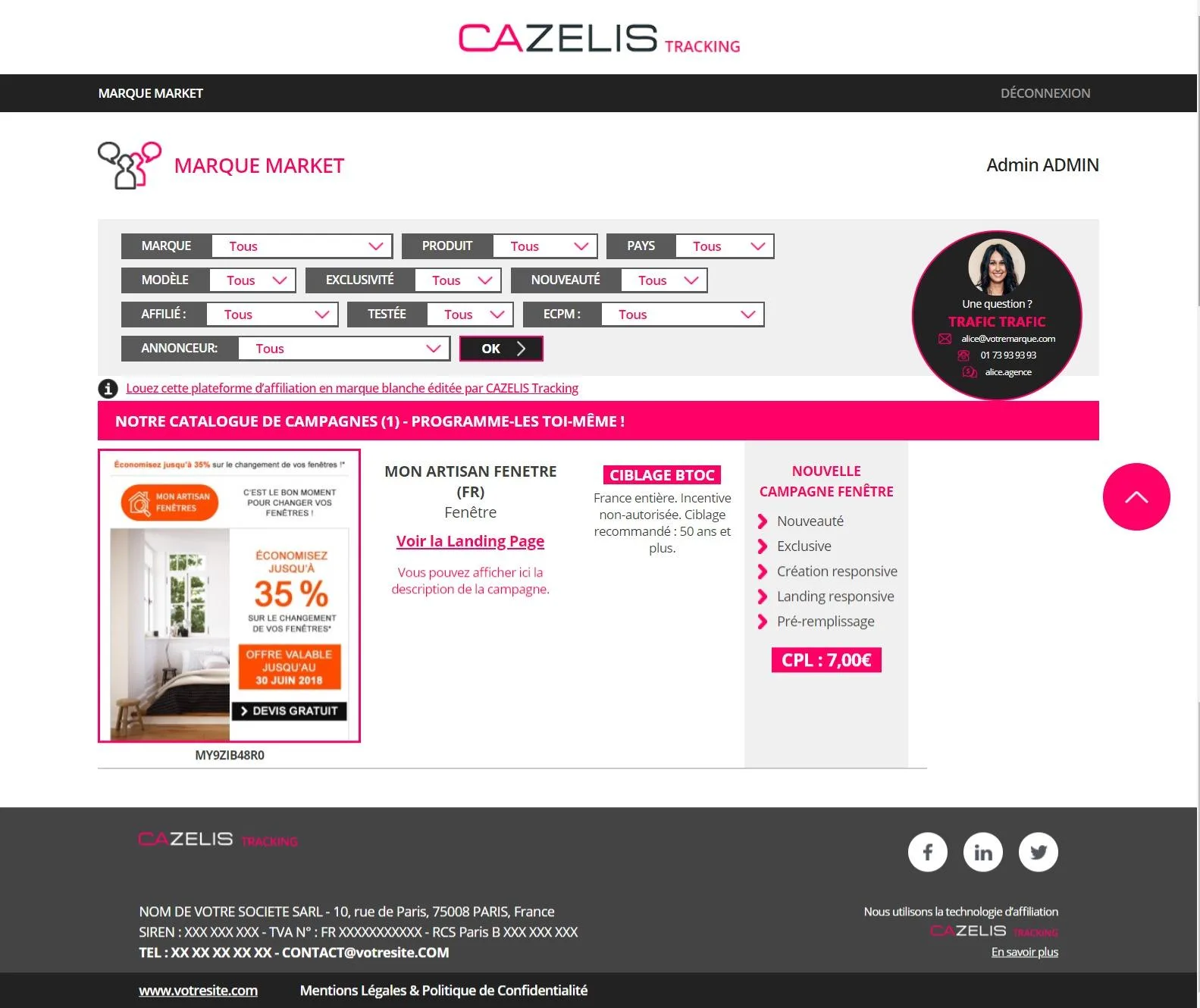 CAZELIS Tracking — Screenshots 1